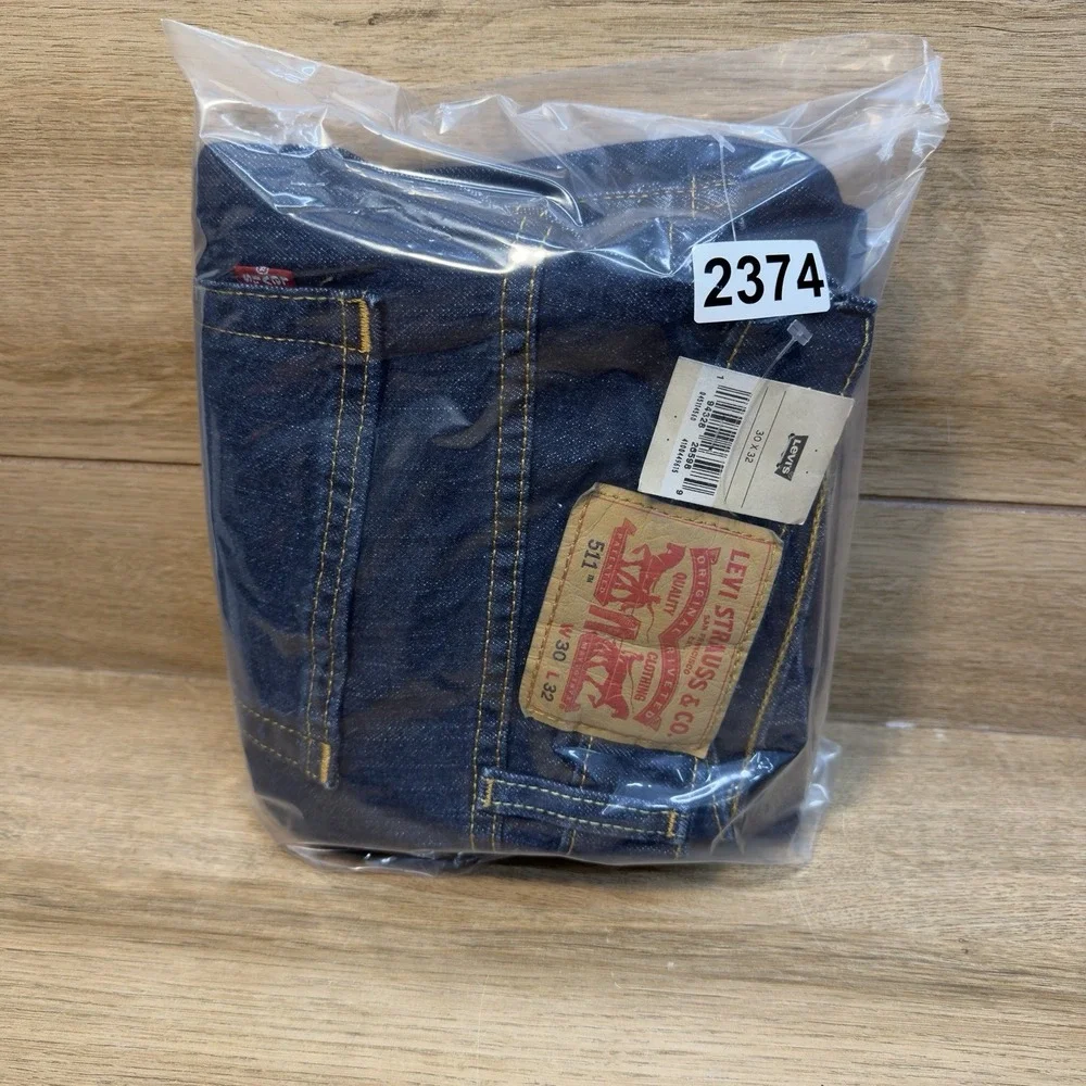 Levis 511 Flex Mens 30x33 Blue Denim Dark Wash Slim Fit Taper Stretch Comfort